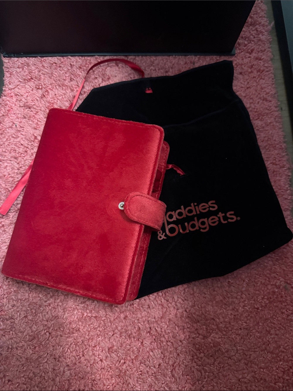 Red Velvet Organizer Folio -